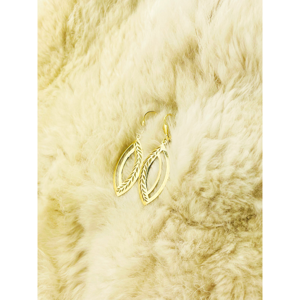 copy of Złote kolczyki wiszące patyczki