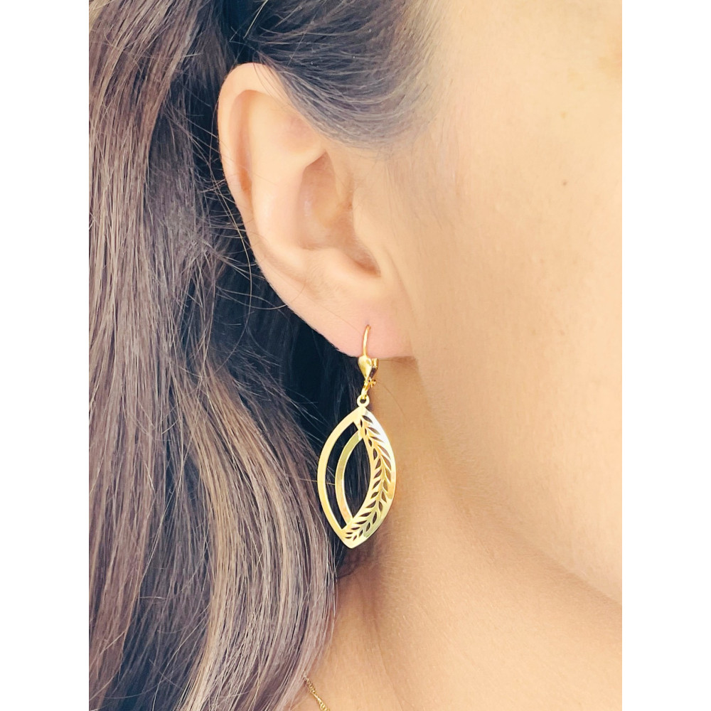 Ohrringe Ohrhänger Ohrstecker Ohrschmuck Gelbgold Paar