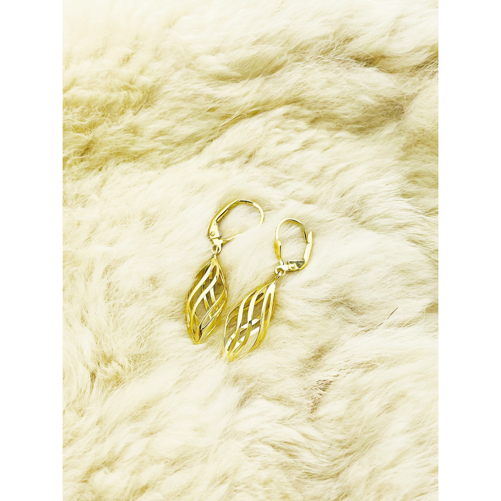 Ohrringe Ohrhänger Ohrstecker Ohrschmuck Gelbgold Paar