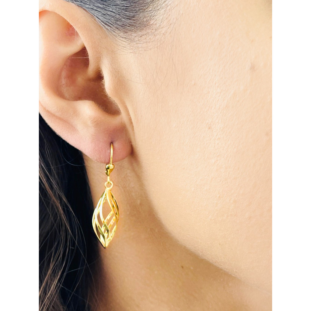 Ohrringe Ohrhänger Ohrstecker Ohrschmuck Gelbgold Paar