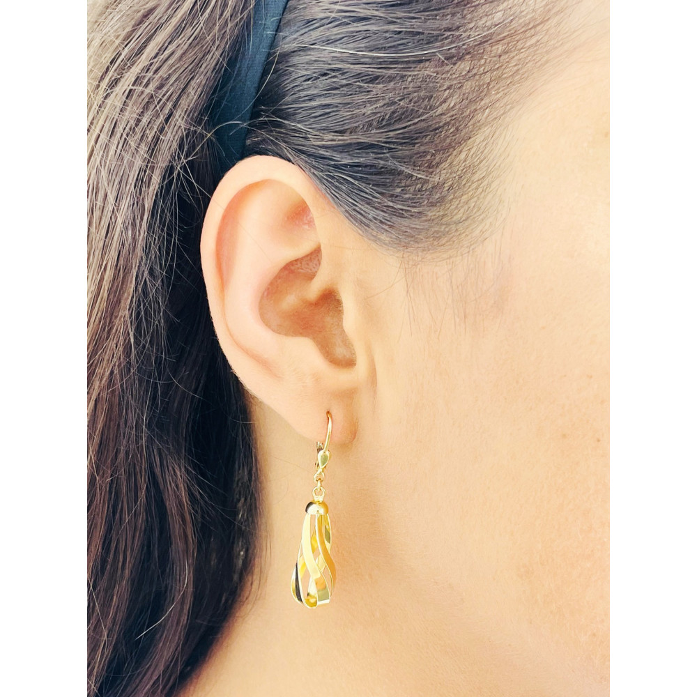 Ohrringe Ohrhänger Ohrstecker Ohrschmuck Gelbgold Paar