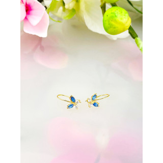 Gold Ohrringe Mit Zirkonia Ohrhänger Ohrstecker Ohrschmuck Paar Gelbgold  Schmetterling