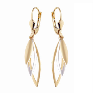 Złote kolczyki wiszące