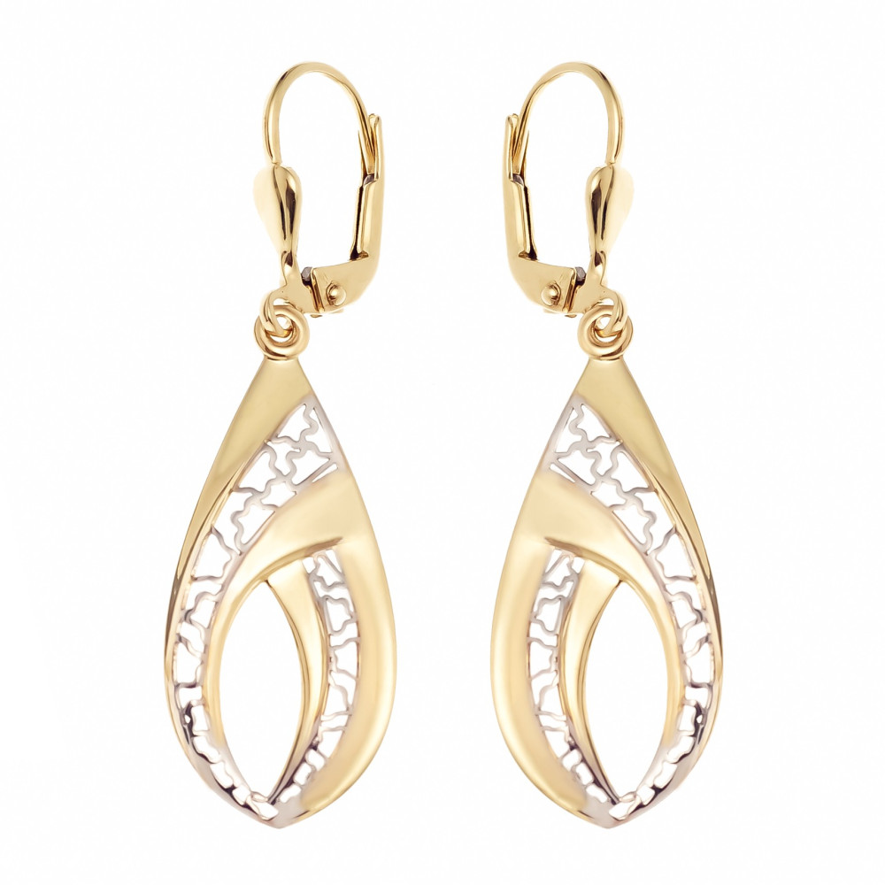 Ohrringe Ohrhänger Ohrstecker Ohrschmuck Gelbgold Paar