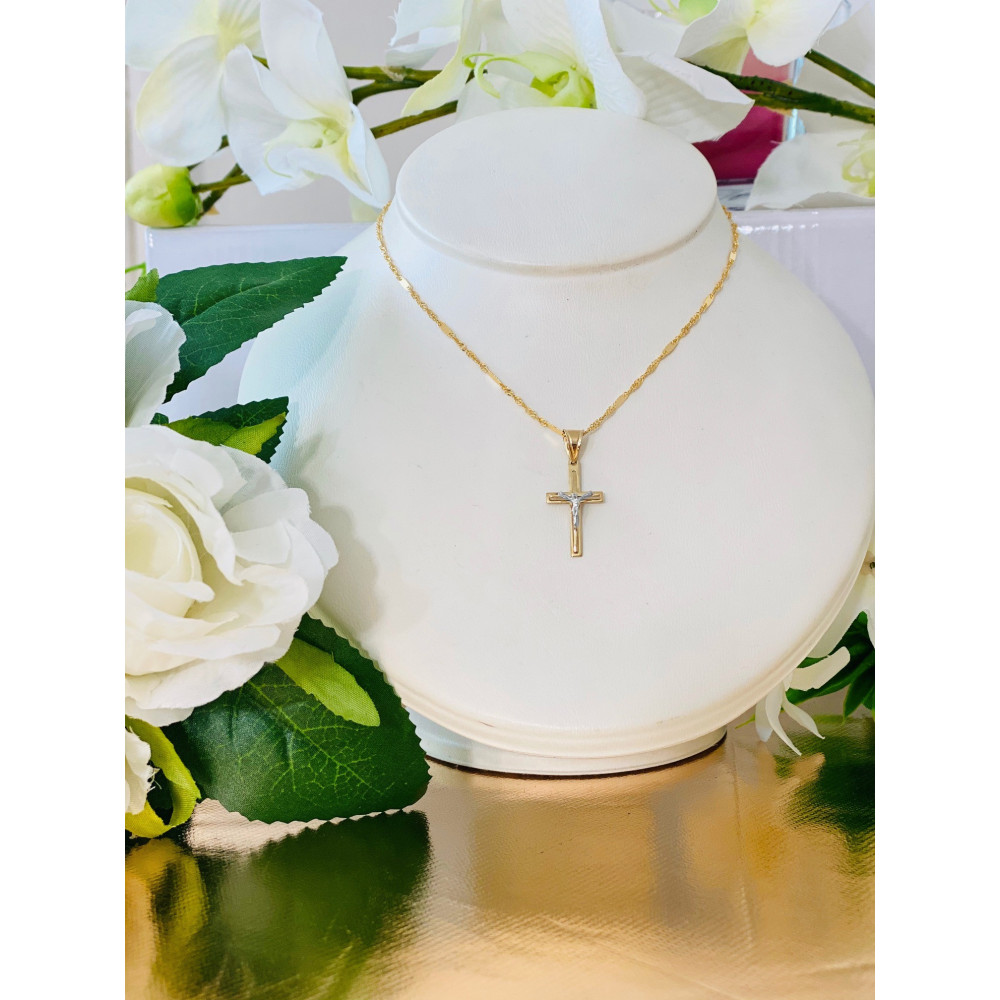 copy of Złoty krzyżyk klasyczny diamentowany