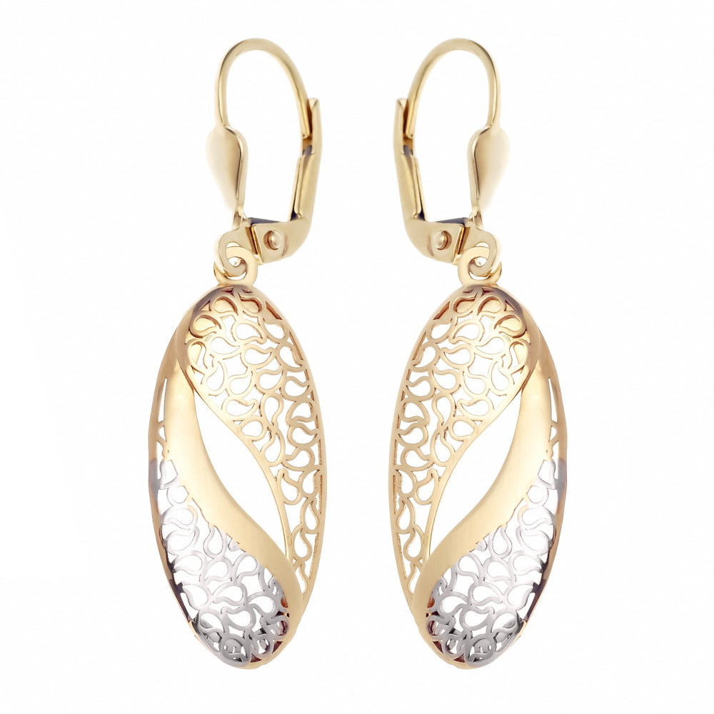 Ohrringe Ohrhänger Ohrstecker Ohrschmuck Gelbgold Paar