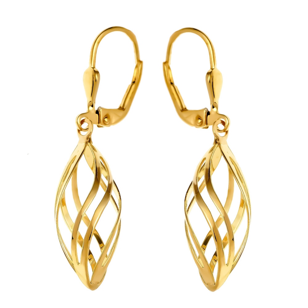 Ohrringe Ohrhänger Ohrstecker Ohrschmuck Gelbgold Paar