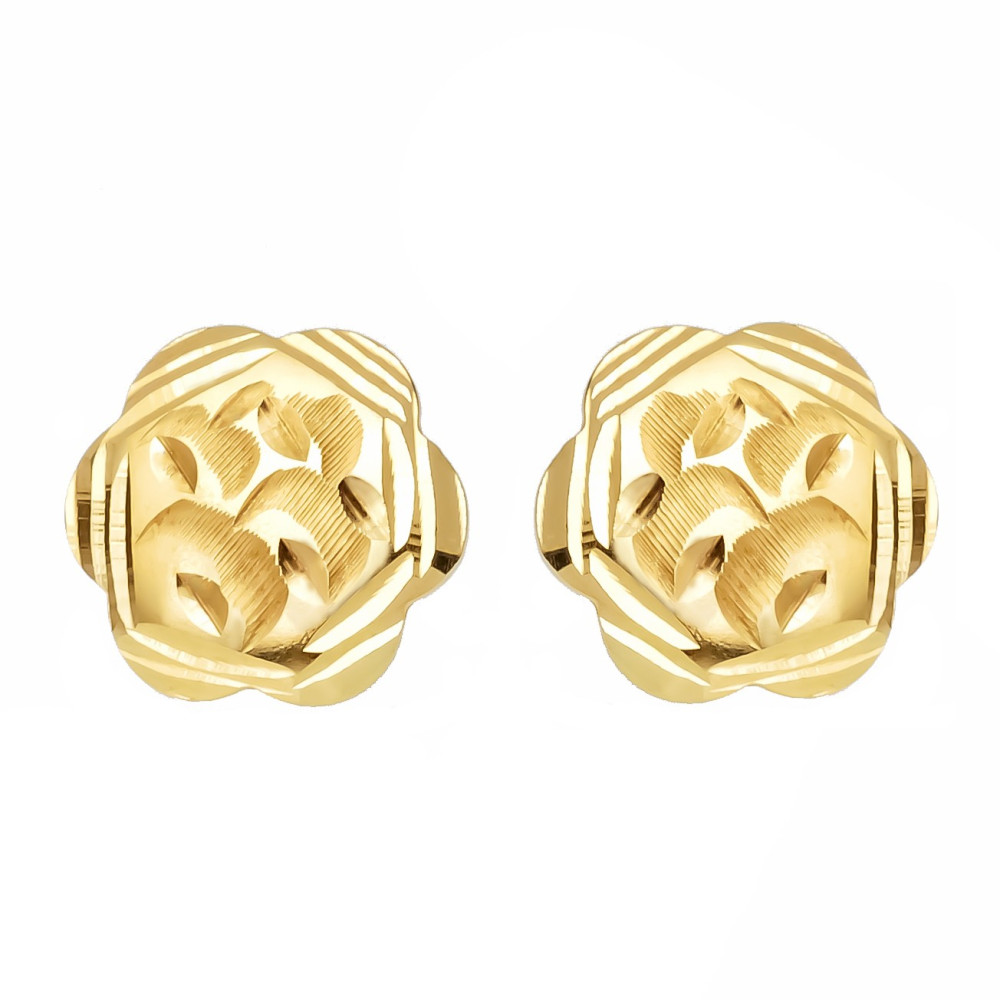 Gold Ohrringe Ohrhänger Ohrstecker Ohrschmuck Gelbgold Blume