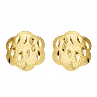 Gold Ohrringe Ohrhänger Ohrstecker Ohrschmuck Gelbgold Blume