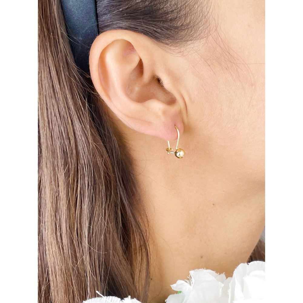 Ohrringe Ohrhänger Ohrstecker Ohrschmuck Gelbgold Paar