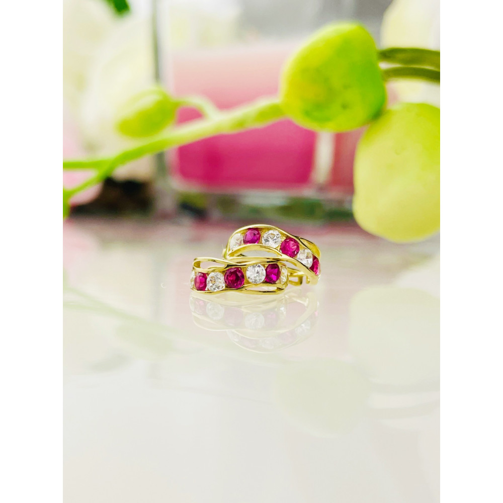 Gold Ohrringe Mit Zirkonia Ohrhänger Ohrstecker Ohrschmuck Paar Gelbgold