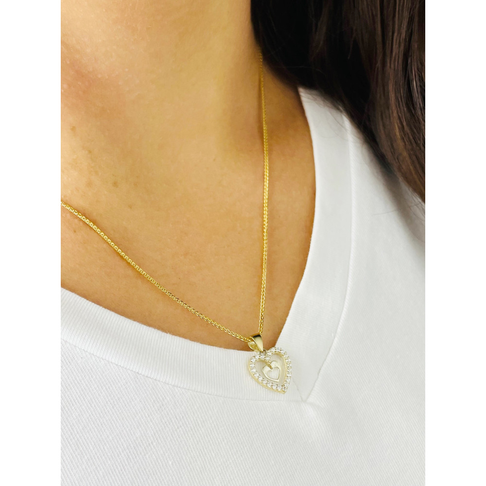 Anhänger Mit Zirconia Kettenanhänger Gelbgold Goldanhänger