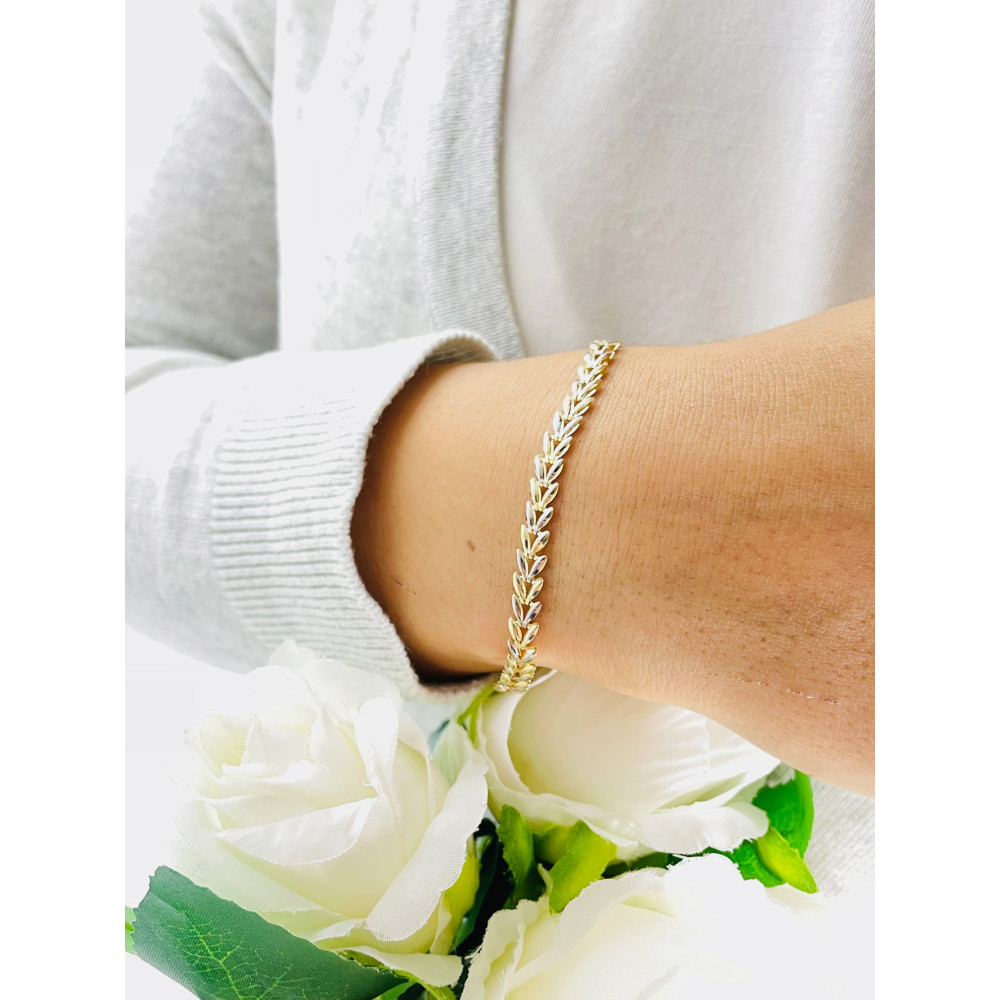 Goldarmband Armband Armkette Nonnakette Doppelpanzerkette Gelbgold 585er 14KT Breite 5,00mm Karabiner Verschluss