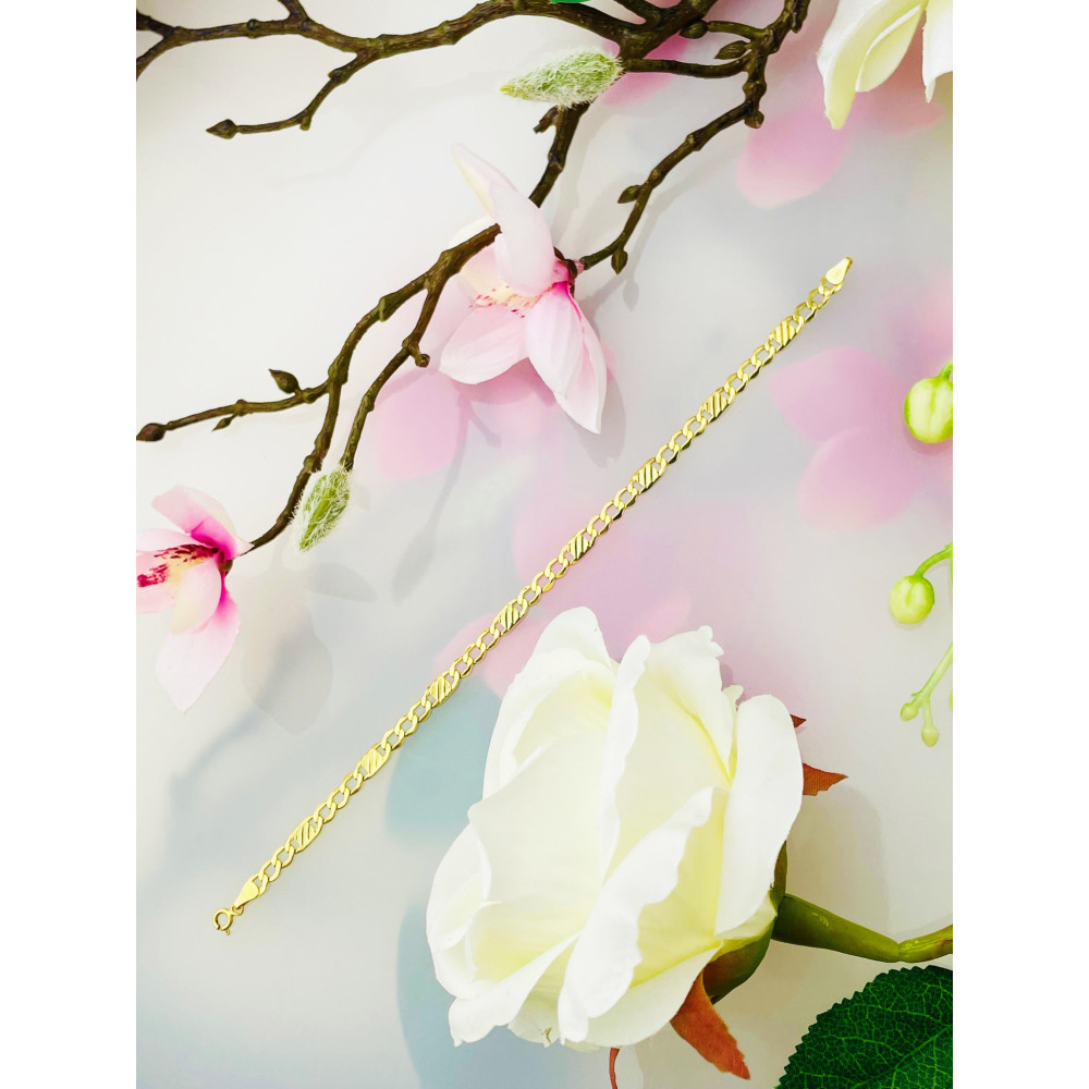 copy of Złota bransoletka z zawieszkami serce