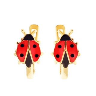 Gold Ohrringe Marienkäfer Ohrhänger Ohrstecker Ohrschmuck Gelbgold