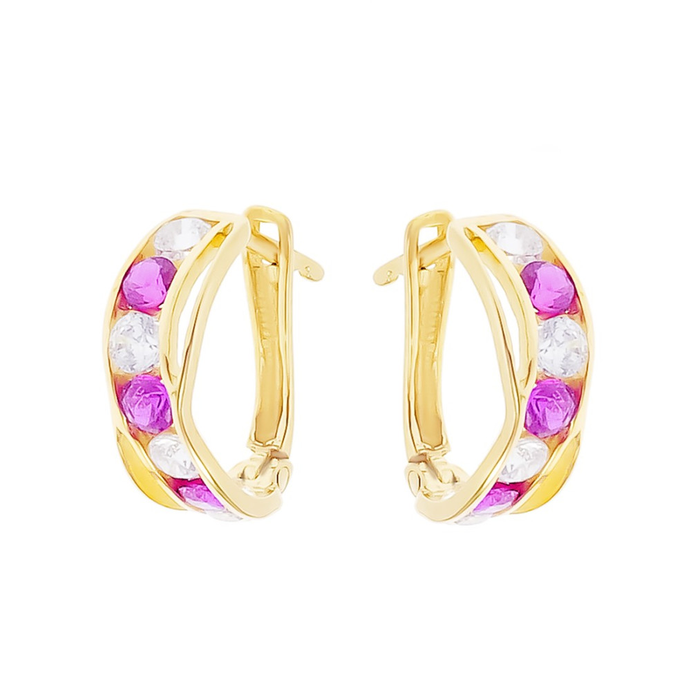 Gold Ohrringe Mit Zirkonia Ohrhänger Ohrstecker Ohrschmuck Paar Gelbgold