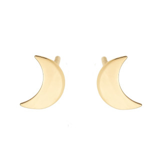 Gold Ohrringe Mond Ohrhänger Ohrstecker Ohrschmuck Gelbgold