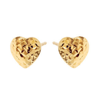 Gold Ohrringe Herzen Ohrhänger Ohrstecker Ohrschmuck Gelbgold