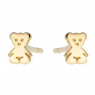Ohrringe Ohrhänger Ohrstecker Ohrschmuck Bär Gelbgold Paar