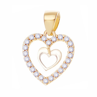 Anhänger Mit Zirconia Gelbgold Goldanhänger