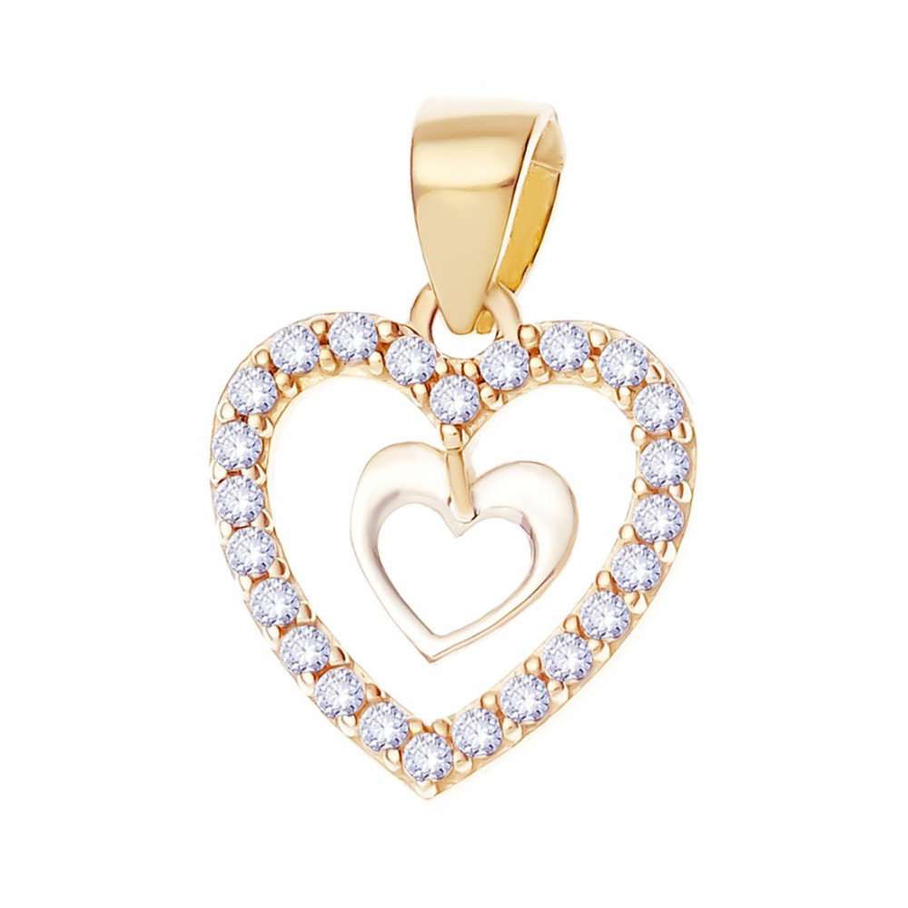 Anhänger Mit Zirconia Gelbgold Goldanhänger