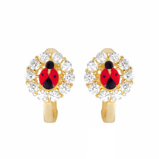 Gold Ohrringe Marienkäfer Ohrhänger Ohrstecker Ohrschmuck Gelbgold