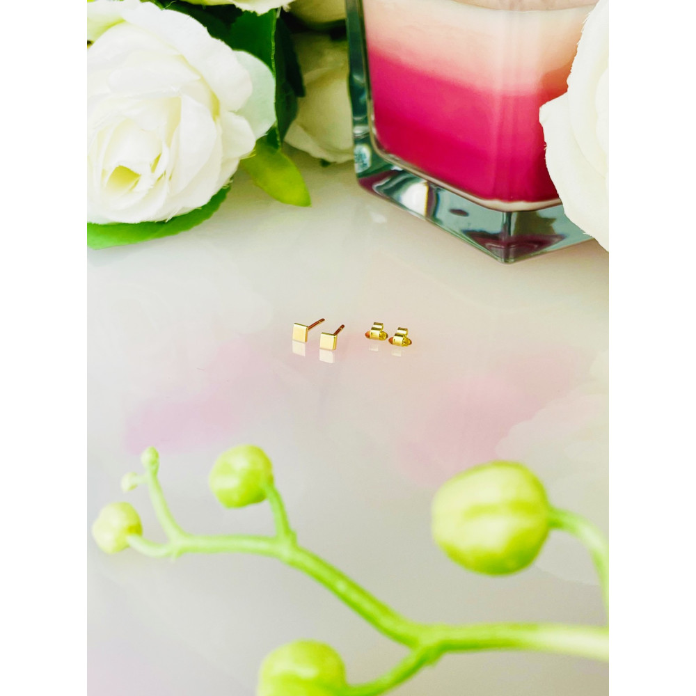 copy of Złote kolczyki serce z cyrkoniami