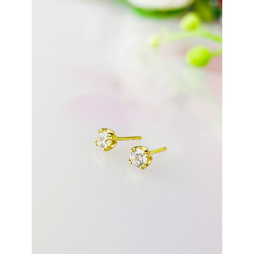 Gold Ohrringe Mit Zirkonia Ohrhänger Ohrstecker Ohrschmuck Paar Gelbgold