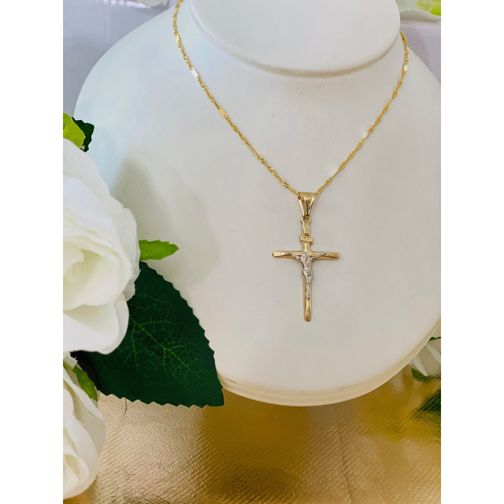 copy of Złoty krzyżyk klasyczny diamentowany