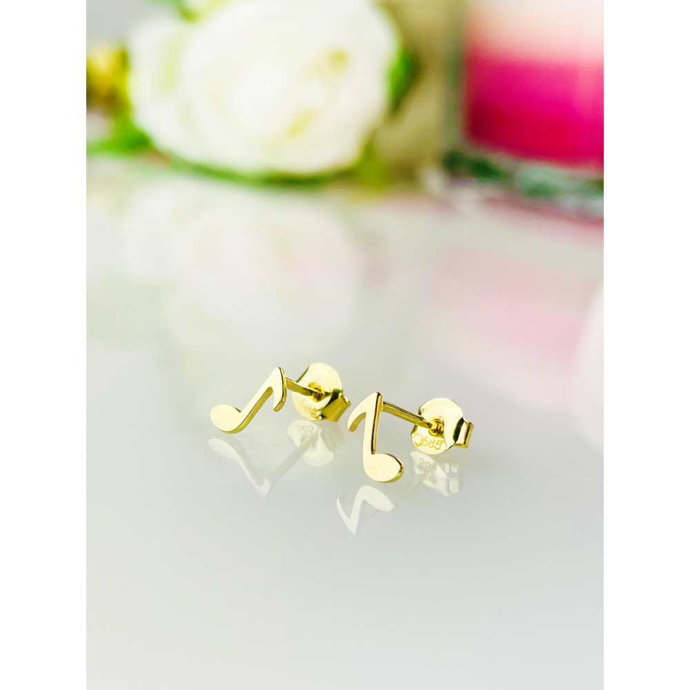 Gold Ohrringe Ohrhänger Ohrstecker Ohrschmuck Paar Gelbgold  Hinweis