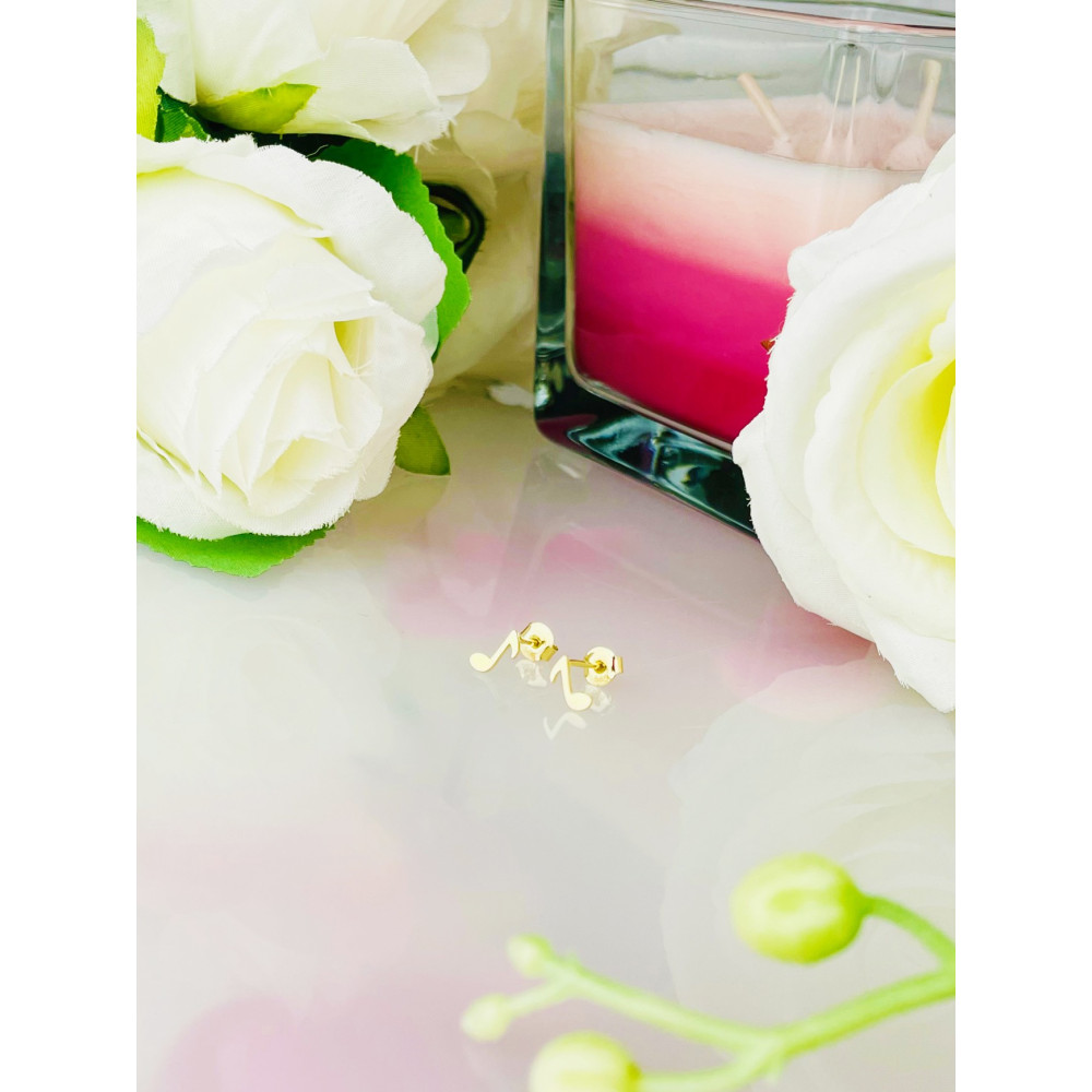 copy of Złote kolczyki przecinki z cyrkoniami