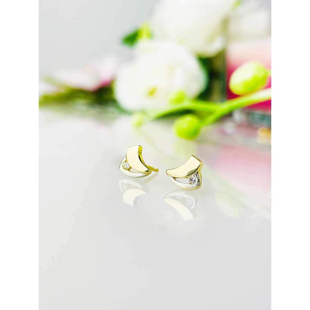 Gold Ohrringe Mit Zirkonia Ohrhänger Ohrstecker Ohrschmuck Paar Gelbgold