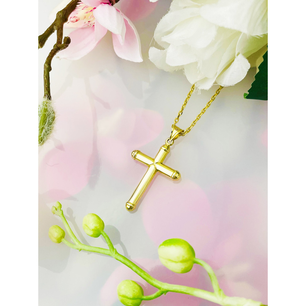 Goldanhänger Kettenanhänger Gold Anhänger Kreuz Goldkreuz Gelbgold 585er 14KT