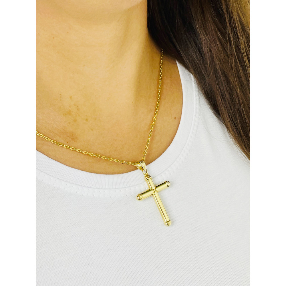 Goldanhänger Kettenanhänger Gold Anhänger Kreuz Goldkreuz Gelbgold 585er 14KT