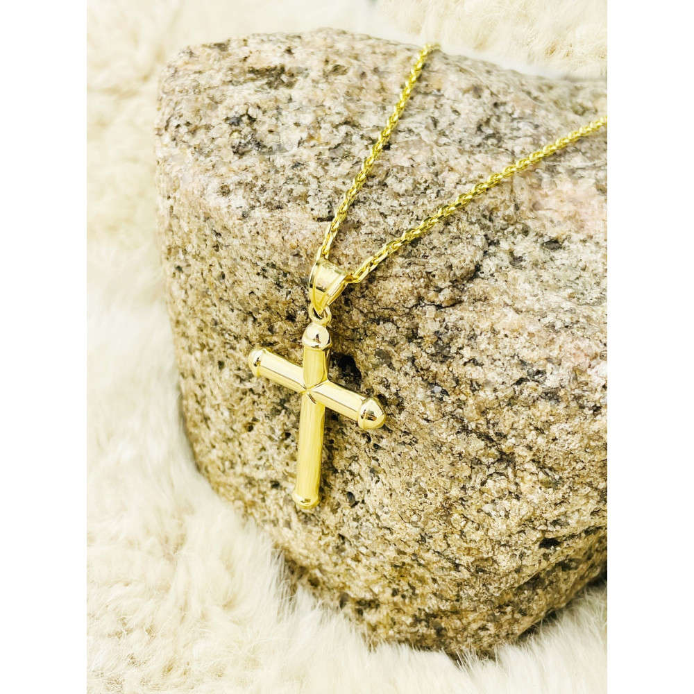 Goldanhänger Kettenanhänger Gold Anhänger Kreuz Goldkreuz Gelbgold 585er 14KT