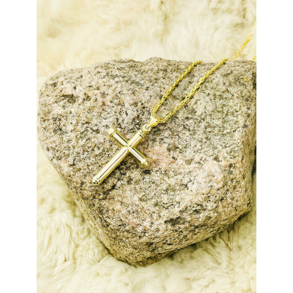 Goldanhänger Kettenanhänger Gold Anhänger Kreuz Goldkreuz Gelbgold 585er 14KT