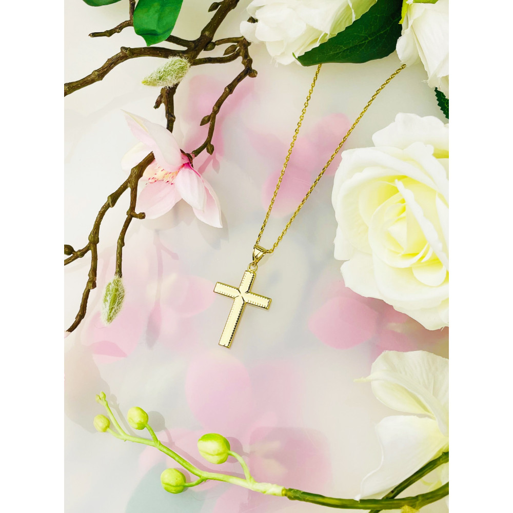 Goldanhänger Kettenanhänger Gold Anhänger Kreuz Goldkreuz Gelbgold 585er 14KT