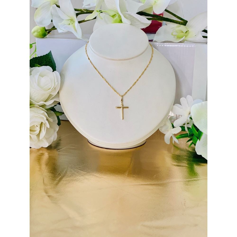 copy of Złoty krzyżyk klasyczny diamentowany