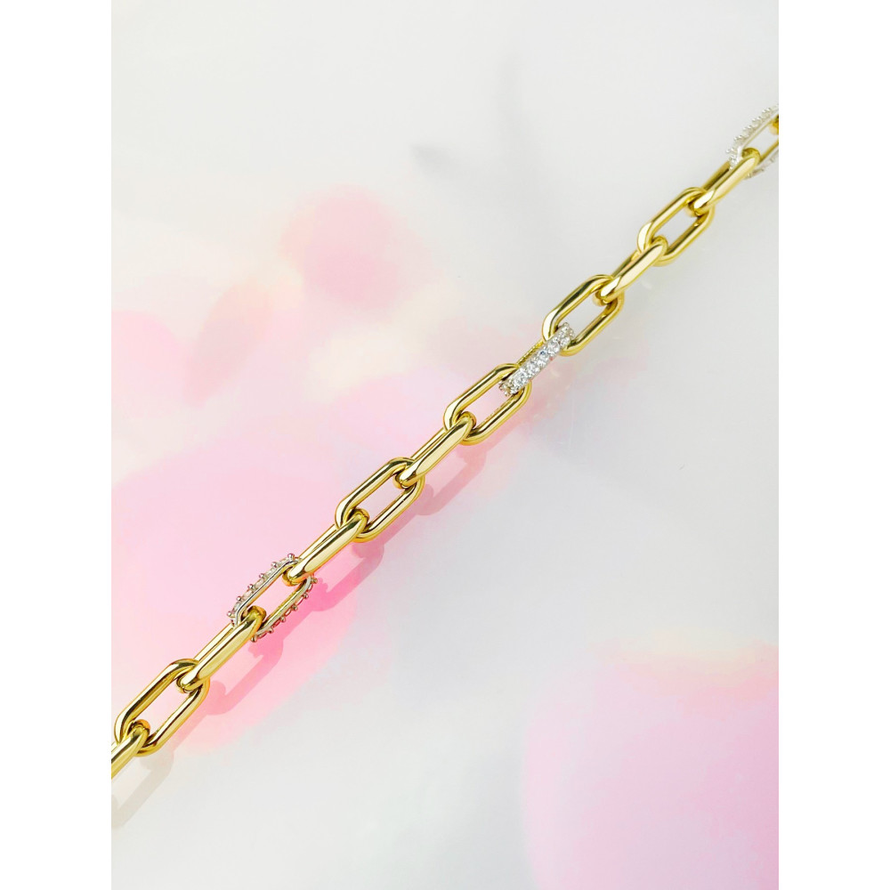 goldenes Halsband Mit Zirkonia Gold 585er 14KT