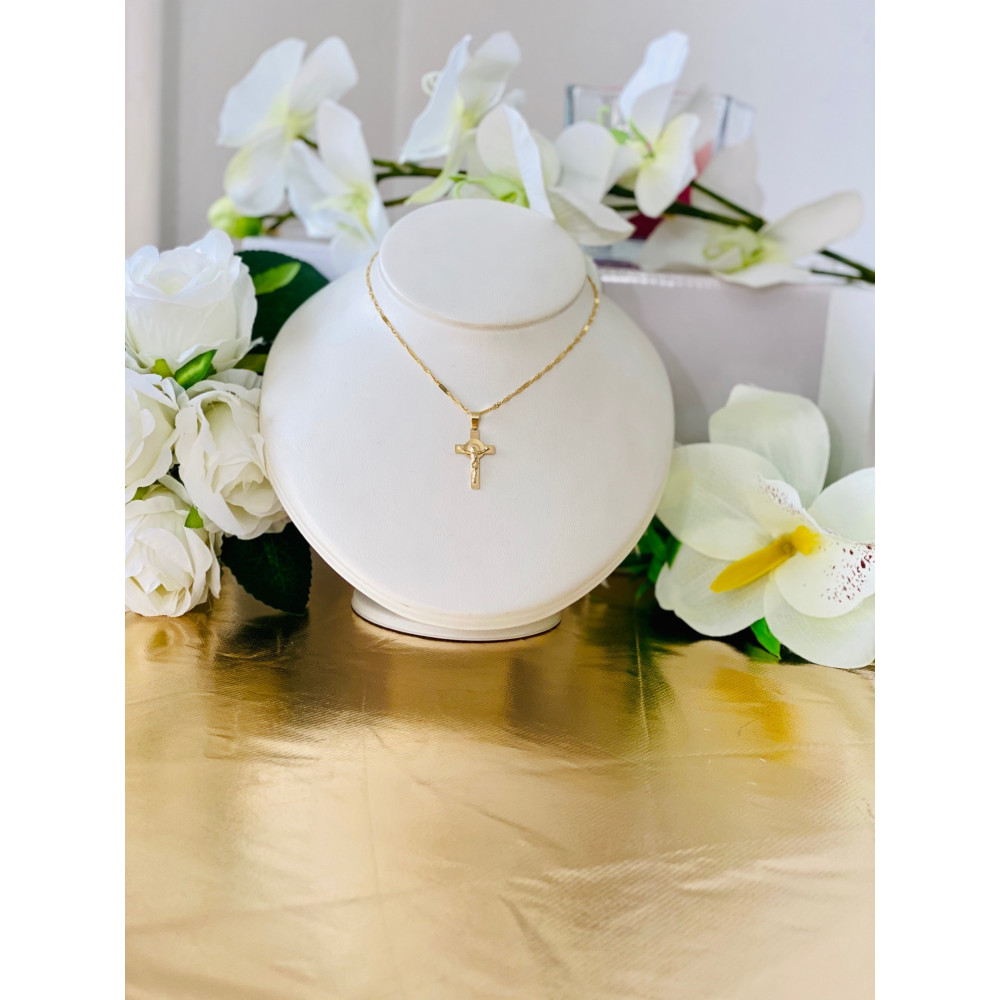 copy of Złoty krzyżyk klasyczny diamentowany