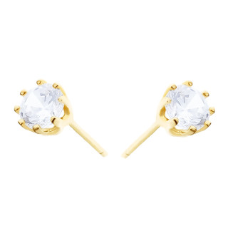 Gold Ohrringe Mit Zirkonia Ohrhänger Ohrstecker Ohrschmuck Paar Gelbgold