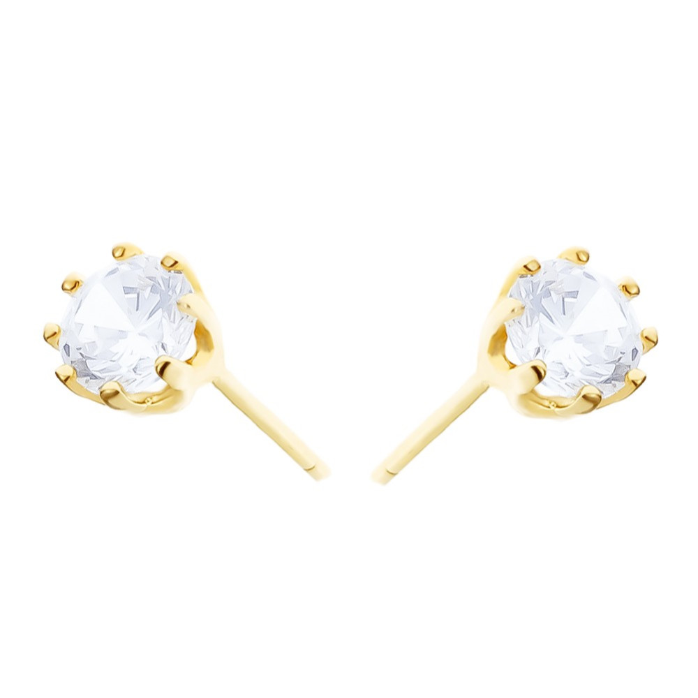 Gold Ohrringe Mit Zirkonia Ohrhänger Ohrstecker Ohrschmuck Paar Gelbgold