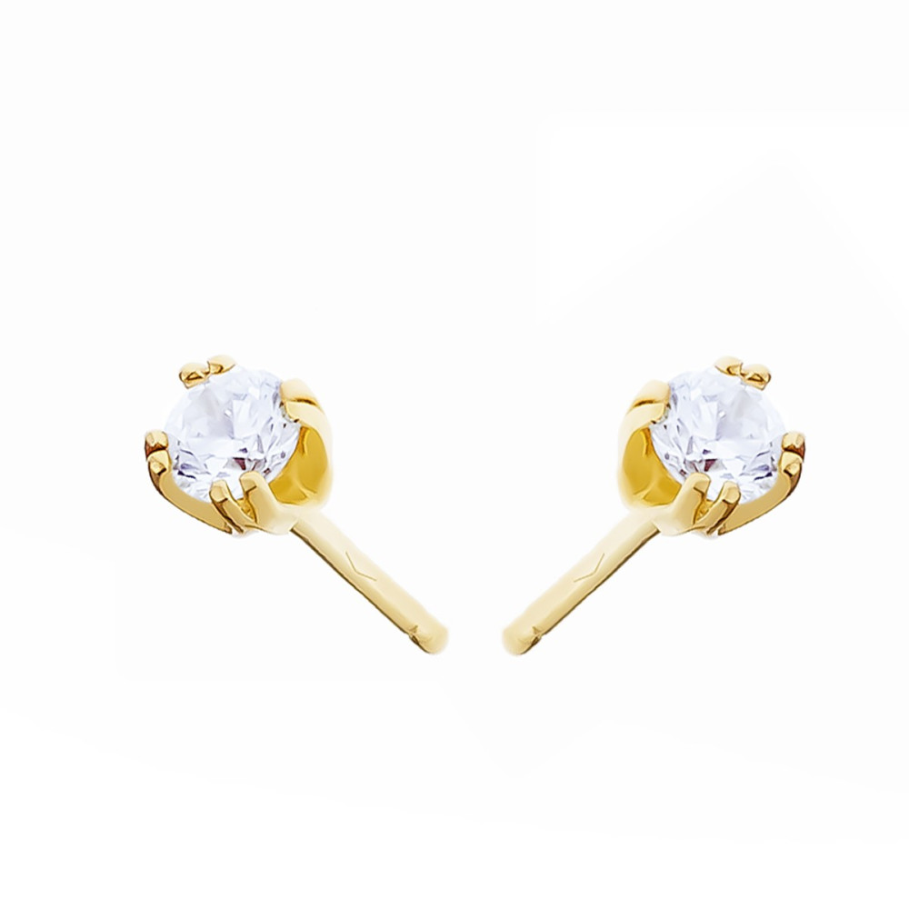 Gold Ohrringe Mit Zirkonia Ohrhänger Ohrstecker Ohrschmuck Paar Gelbgold