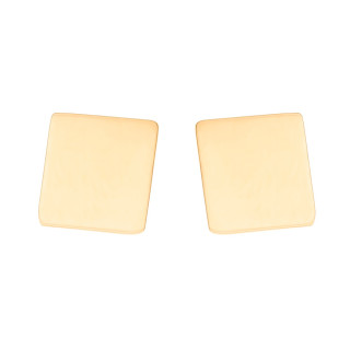 Gold Ohrringe Quadrat Ohrhänger Ohrstecker Ohrschmuck Gelbgold