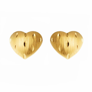 Gold Ohrringe Herzen Ohrhänger Ohrstecker Ohrschmuck Gelbgold