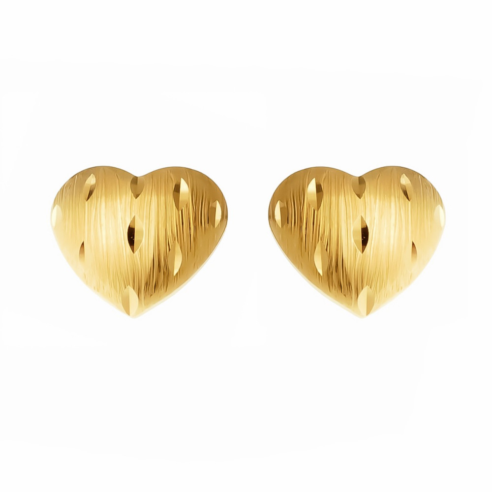 Gold Ohrringe Herzen Ohrhänger Ohrstecker Ohrschmuck Gelbgold