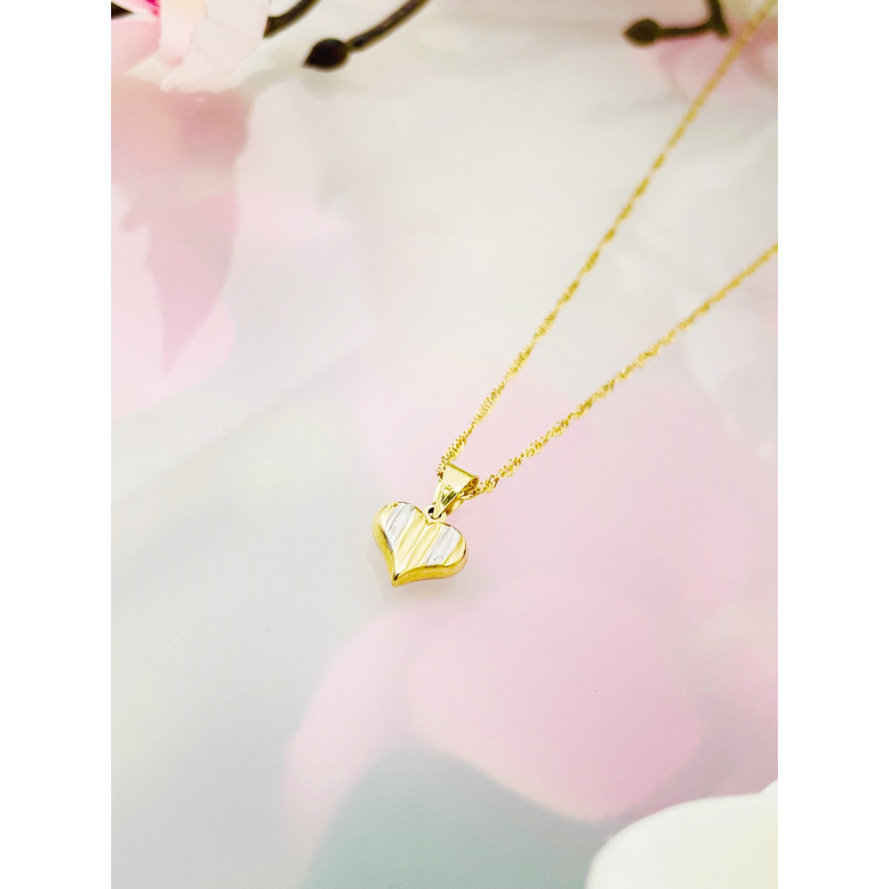 Anhänger Herz Kettenanhänger Gelbgold Goldanhänger 585er 14KT