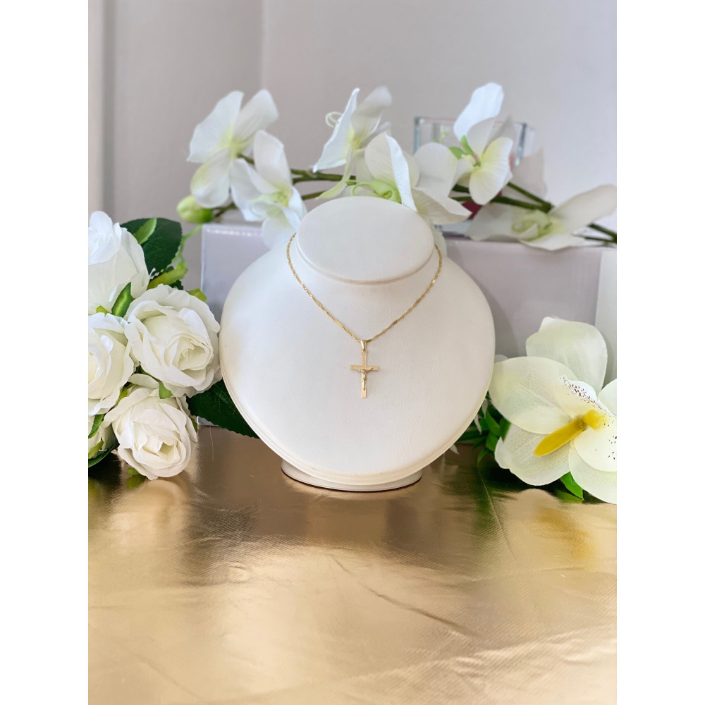 copy of Złoty krzyżyk klasyczny diamentowany