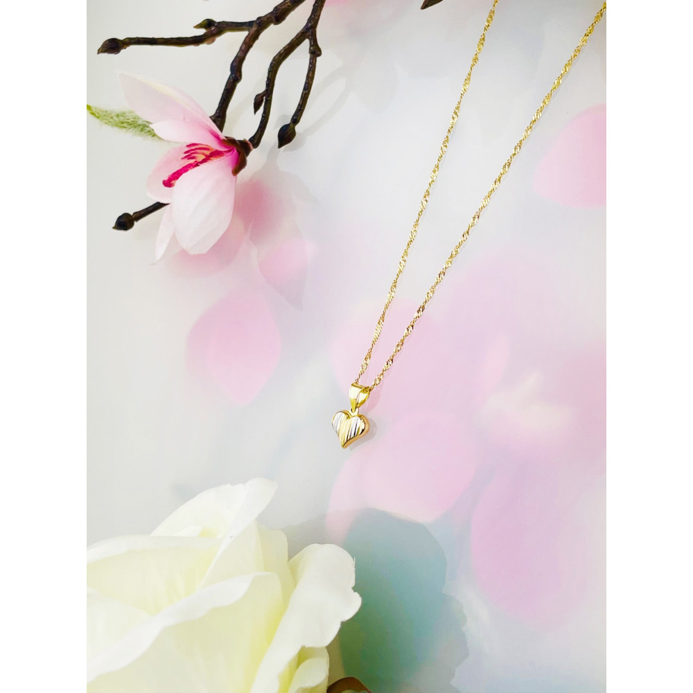 Anhänger Herz Kettenanhänger Gelbgold Goldanhänger 585er 14KT