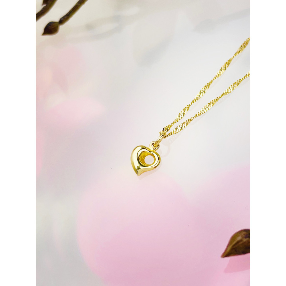 Anhänger Herz Kettenanhänger Gelbgold Goldanhänger 585er 14KT